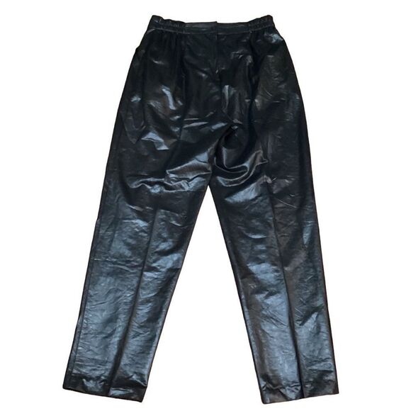 Vintage City Girls Black High Waist  Black Pants Sz 16 Made in USA Funky - Picture 3 of 11